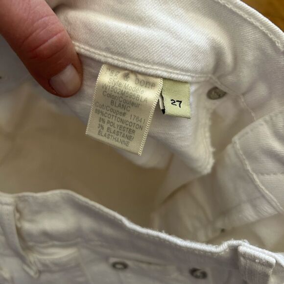 Rag & Bone White Cropped Jeans - Picture 9 of 16